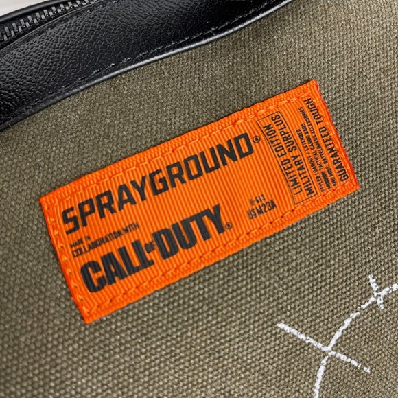 New Sprayground Call of Duty Shark Torpedo Duffle Bag - Picture 9 of 12